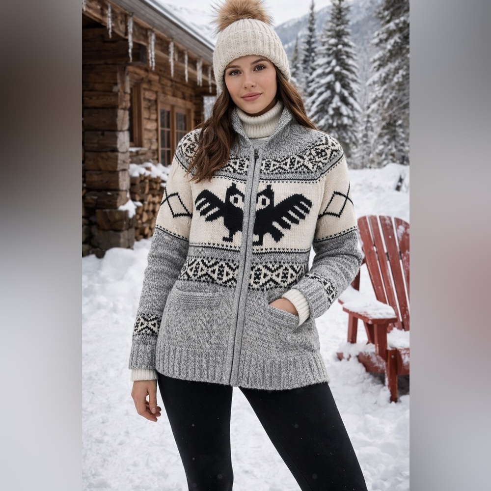 Bluenotes Gray Nordic Knit Sweater ❄️